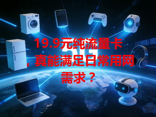 19.9元纯流量卡，真能满足日常用网需求？