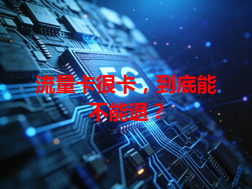 流量卡很卡，到底能不能退？