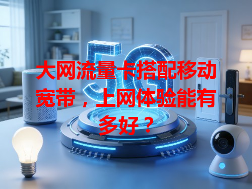 大网流量卡搭配移动宽带，上网体验能有多好？