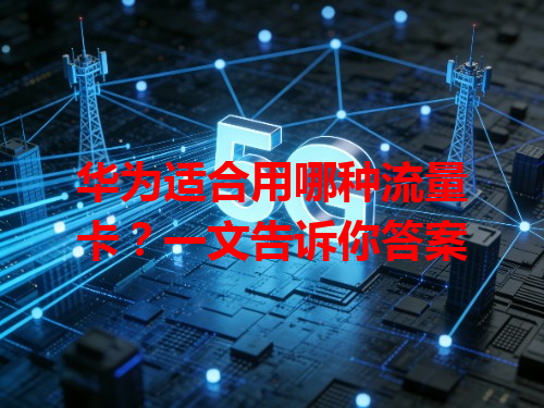 华为适合用哪种流量卡？一文告诉你答案