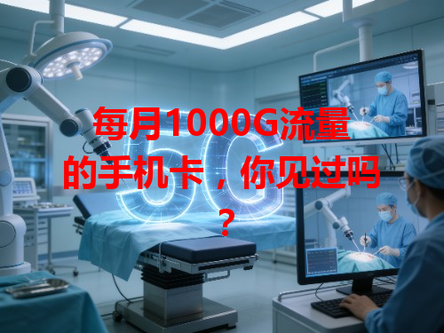 每月1000G流量的手机卡，你见过吗？
