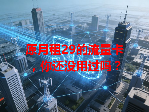 原月租29的流量卡，你还没用过吗？