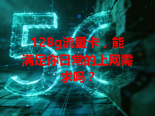 128g流量卡，能满足你日常的上网需求吗？