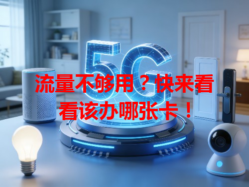 流量不够用？快来看看该办哪张卡！