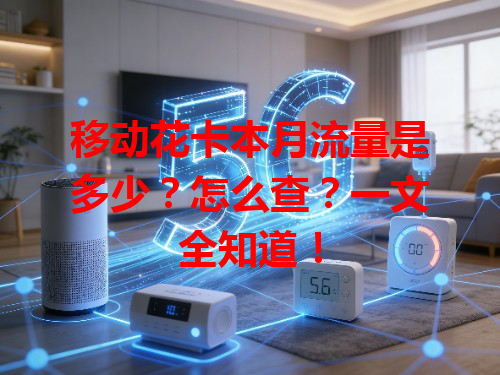 移动花卡本月流量是多少？怎么查？一文全知道！