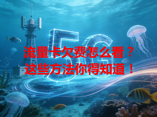 流量卡欠费怎么看？这些方法你得知道！