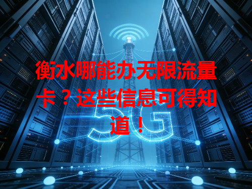 衡水哪能办无限流量卡？这些信息可得知道！