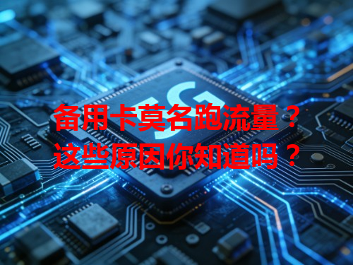 备用卡莫名跑流量？这些原因你知道吗？