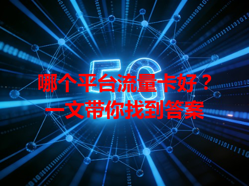哪个平台流量卡好？一文带你找到答案
