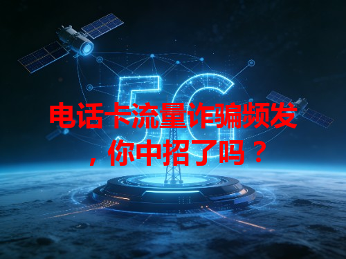 电话卡流量诈骗频发，你中招了吗？