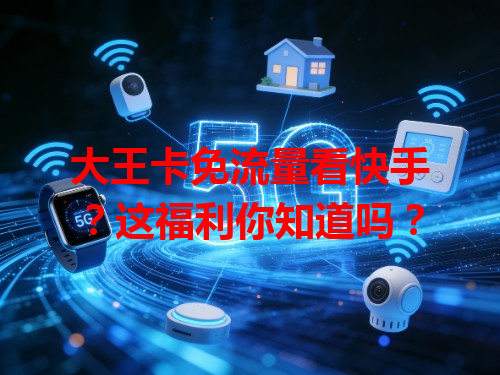 大王卡免流量看快手？这福利你知道吗？