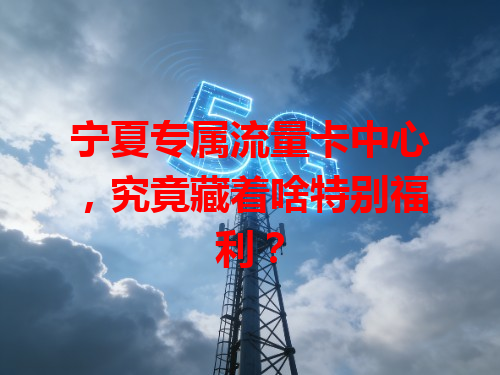 宁夏专属流量卡中心，究竟藏着啥特别福利？