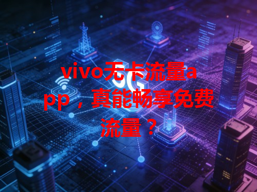 vivo无卡流量app，真能畅享免费流量？