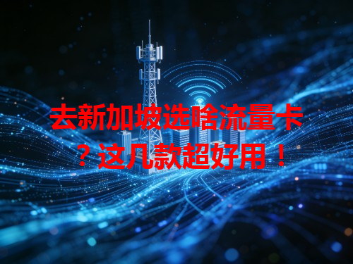去新加坡选啥流量卡？这几款超好用！