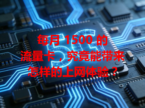 每月 1500 的流量卡，究竟能带来怎样的上网体验？