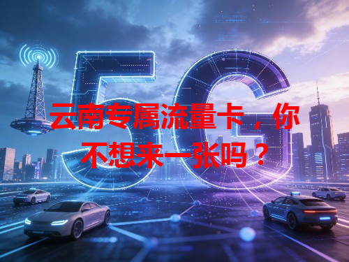 云南专属流量卡，你不想来一张吗？