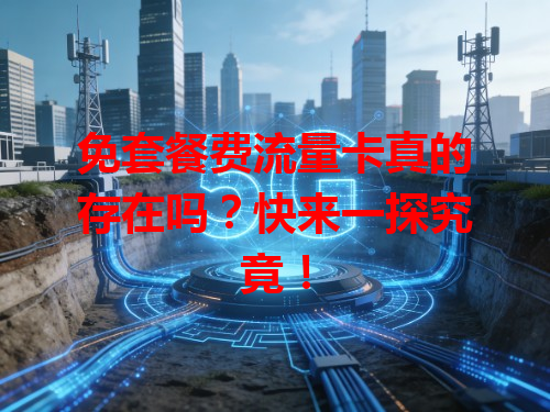 免套餐费流量卡真的存在吗？快来一探究竟！
