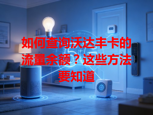 如何查询沃达丰卡的流量余额？这些方法要知道