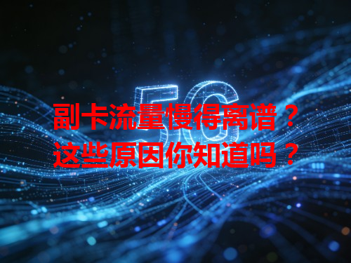 副卡流量慢得离谱？这些原因你知道吗？