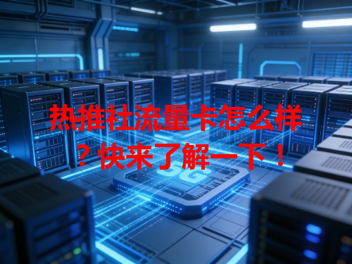 热推社流量卡怎么样？快来了解一下！
