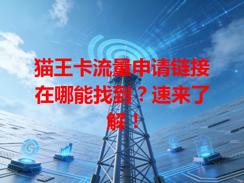 猫王卡流量申请链接在哪能找到？速来了解！