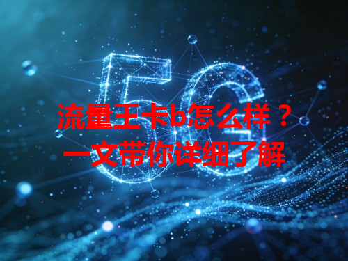 流量王卡b怎么样？一文带你详细了解