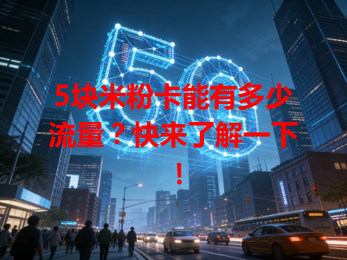 5块米粉卡能有多少流量？快来了解一下！
