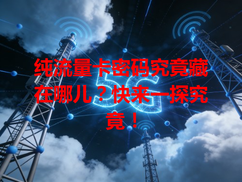 纯流量卡密码究竟藏在哪儿？快来一探究竟！