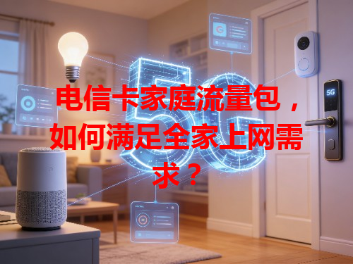 电信卡家庭流量包，如何满足全家上网需求？