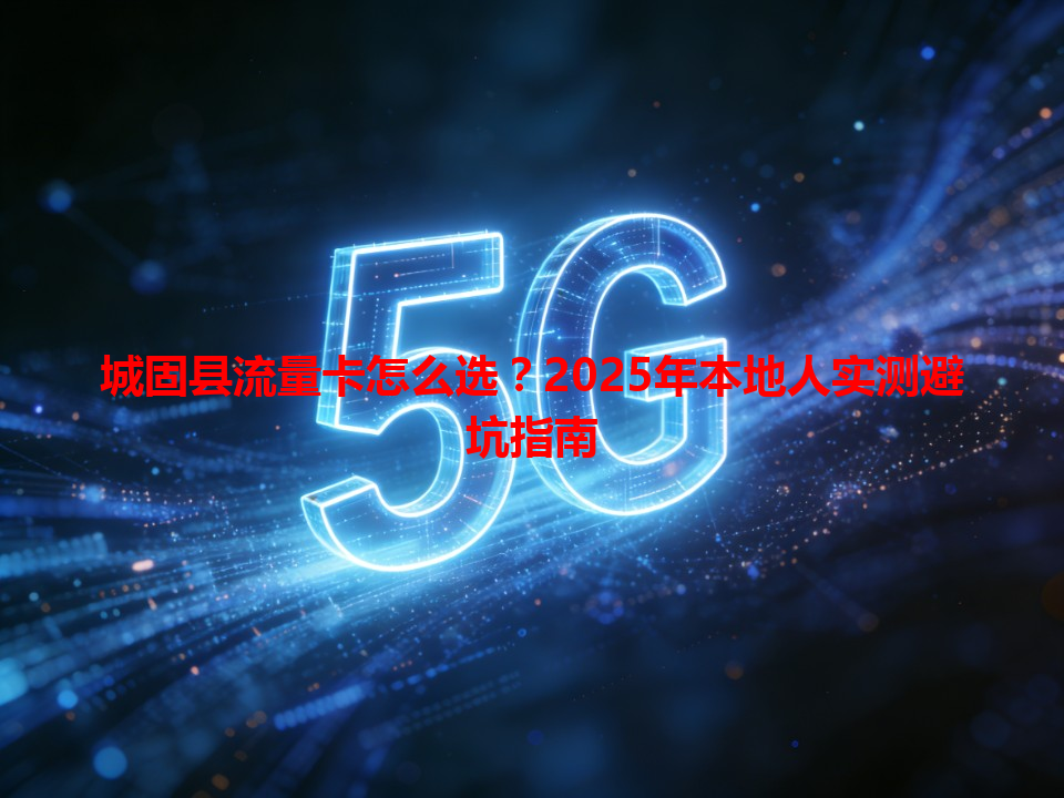 城固县流量卡怎么选？2025年本地人实测避坑指南