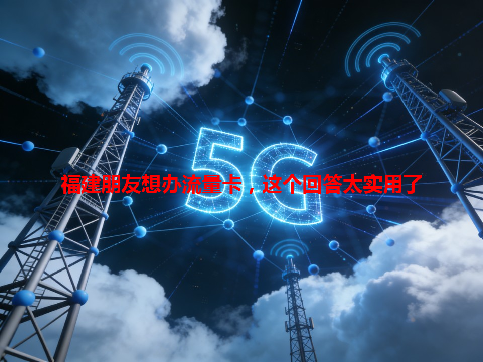 福建朋友想办流量卡，这个回答太实用了