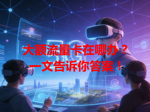 大额流量卡在哪办？一文告诉你答案！