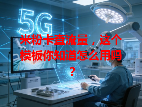 米粉卡查流量，这个模板你知道怎么用吗？