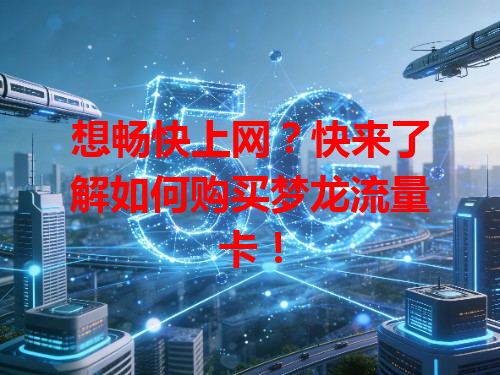 想畅快上网？快来了解如何购买梦龙流量卡！