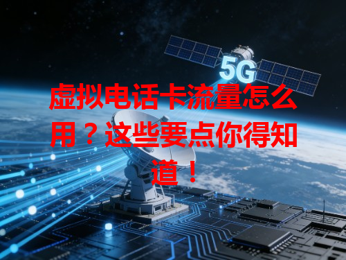 虚拟电话卡流量怎么用？这些要点你得知道！