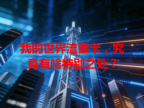 我的世界流量卡，究竟有啥特别之处？