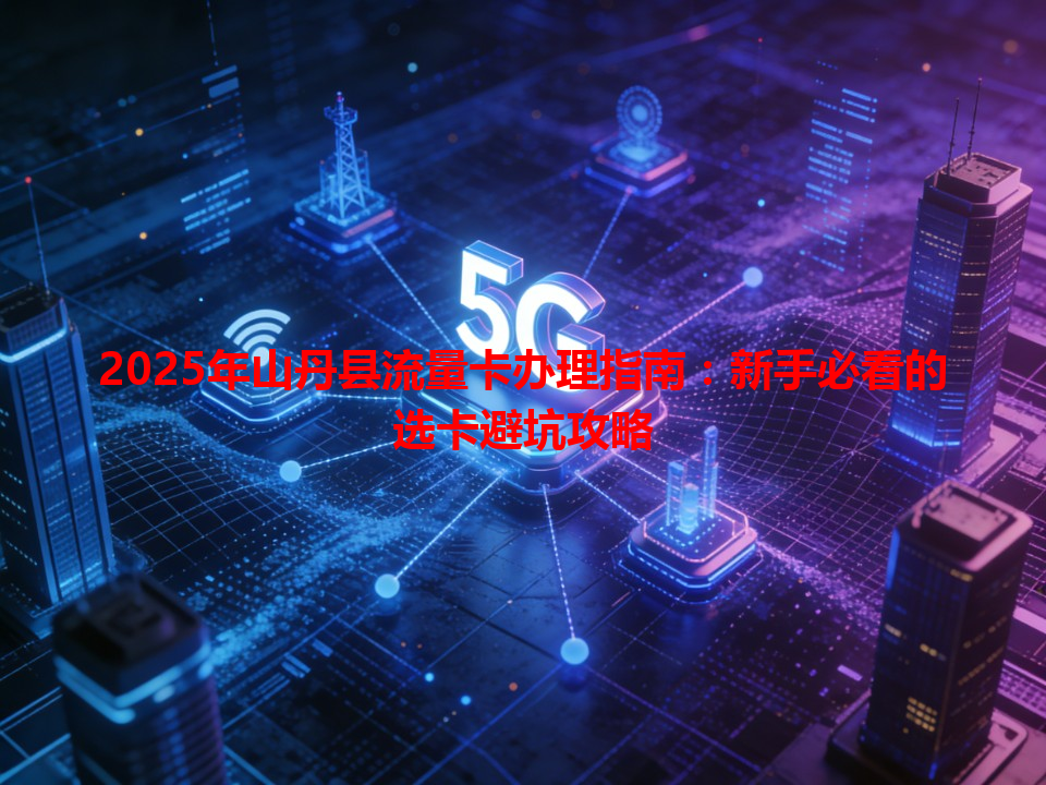 2025年山丹县流量卡办理指南：新手必看的选卡避坑攻略