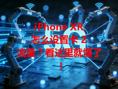 iPhone XR 怎么设置卡 2 流量？看这里就懂了！
