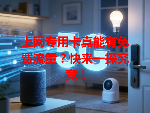 上网专用卡真能有免费流量？快来一探究竟！