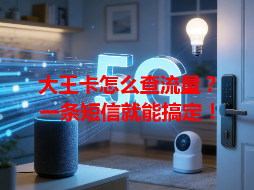 大王卡怎么查流量？一条短信就能搞定！