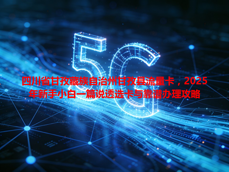 四川省甘孜藏族自治州甘孜县流量卡，2025年新手小白一篇说透选卡与靠谱办理攻略