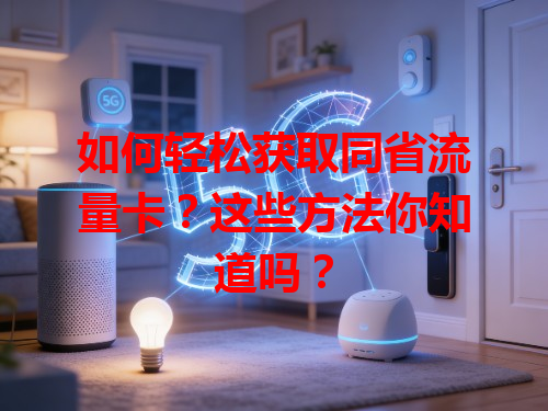 如何轻松获取同省流量卡？这些方法你知道吗？