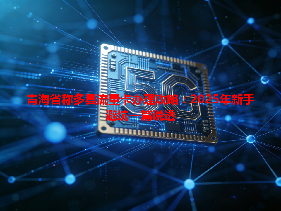 青海省称多县流量卡办理攻略：2025年新手避坑一篇说透