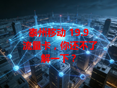 泰州移动 19.9 流量卡，你还不了解一下？