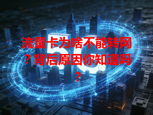 流量卡为啥不能转网？背后原因你知道吗？