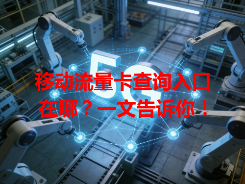移动流量卡查询入口在哪？一文告诉你！