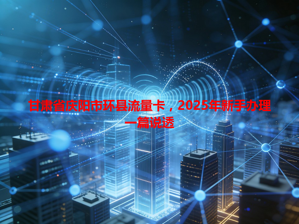 甘肃省庆阳市环县流量卡，2025年新手办理一篇说透