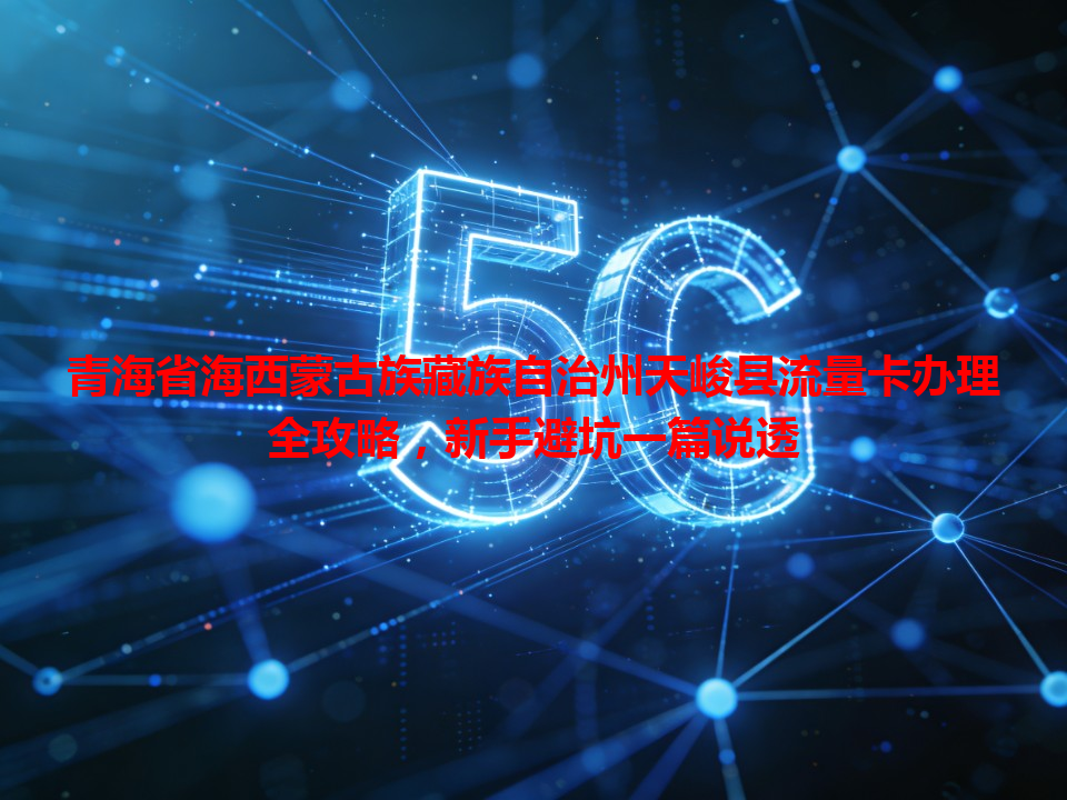青海省海西蒙古族藏族自治州天峻县流量卡办理全攻略，新手避坑一篇说透