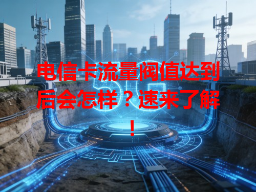 电信卡流量阀值达到后会怎样？速来了解！