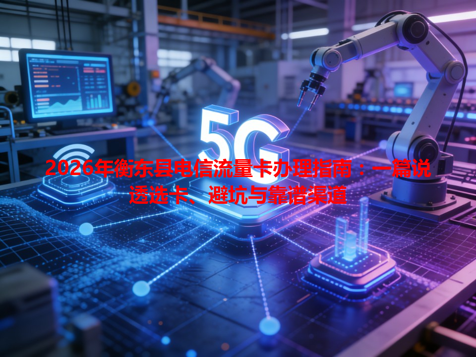 2026年衡东县电信流量卡办理指南：一篇说透选卡、避坑与靠谱渠道